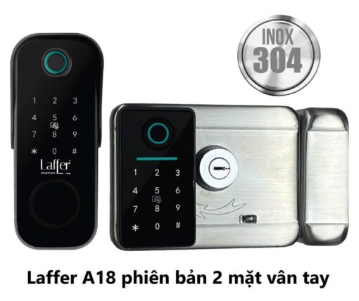 Khóa Cổng Vân Tay Laffer A18 2 chiều