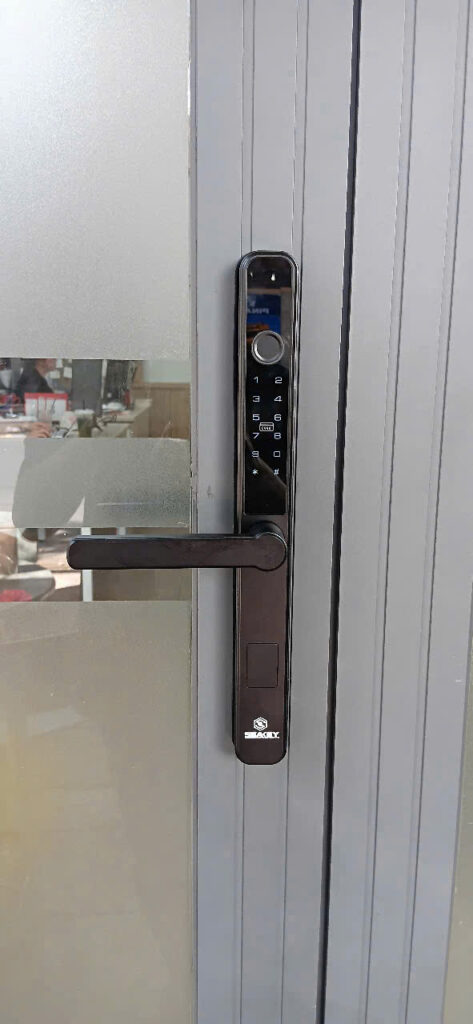 Khóa vân tay cửa nhôm giá rẻ Thuận An SEAKEY F43B