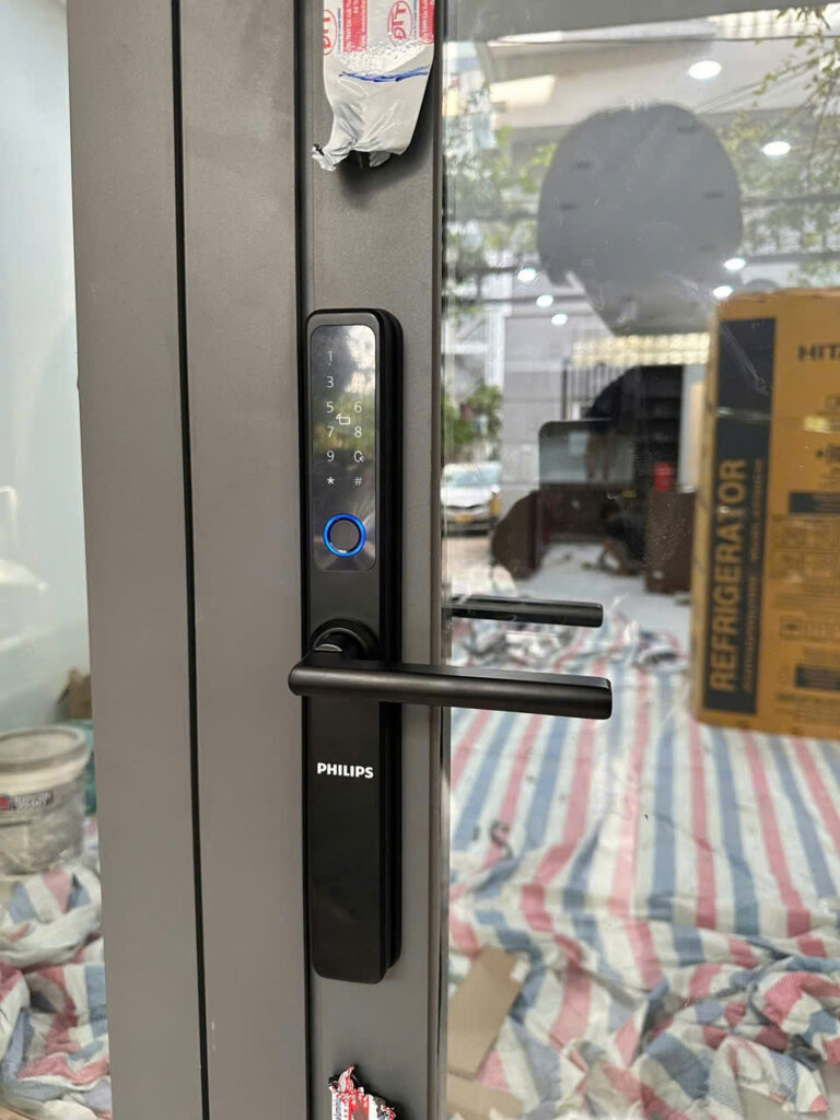 Khóa Vân Tay Cửa Nhôm Philips DDL608 5HWS