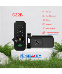 khóa điện tử không tay cầm seakey c32b